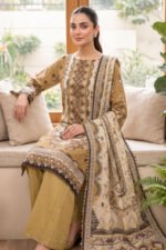 Mustard 3 Piece Unstitched Premium Printed Lawn - Image 4