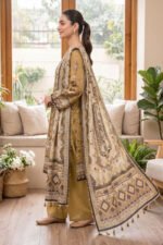 Mustard 3 Piece Unstitched Premium Printed Lawn - Image 2