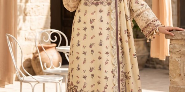 Desert Sand 3 Piece Unstitched Premium Printed Lawn