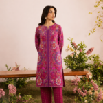 Printed Ready-to-Wear 2-Piece Suit – Fuchsia Bloom