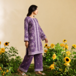 Printed Ready-to-Wear 2-Piece Suit – Purple Floral
